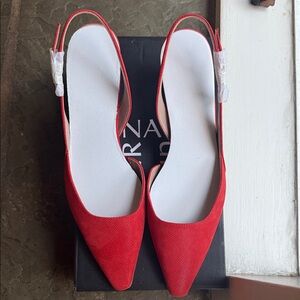 Naturalizer Red Slingback Heels